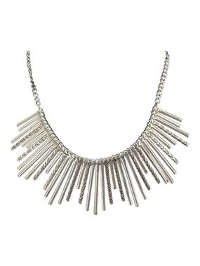 Park Lane Silver Sunburst Statement Necklace